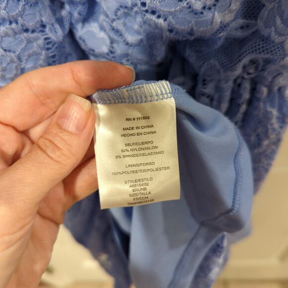 Lily Rose Lace Overlay Dress, NWT, XS - Picture 5 of 6